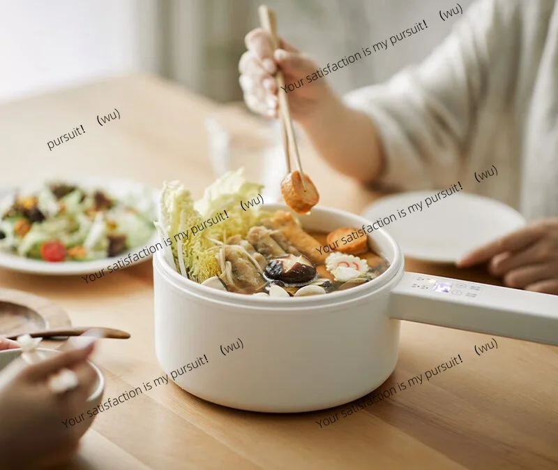 Cooking electric cooking pot Small white intelligent integrated non-stick 2L multi-functional dormitory instant noodle cooking