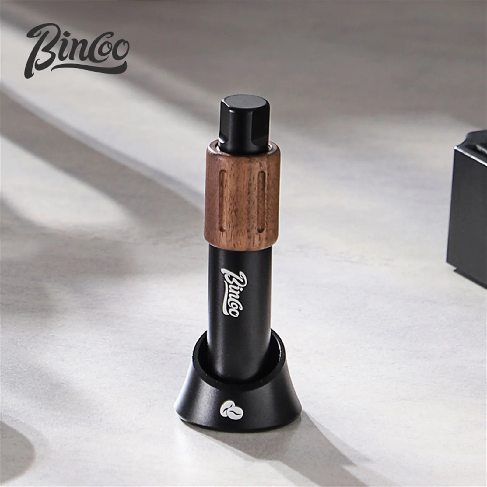 Bincoo مسحوق القهوة إبرة موحدة موزع مسحوق القهوة الفولاذ المقاوم للصدأ مع تلسكوبي المغناطيسي مسحوق فضفاض إبرة النمام