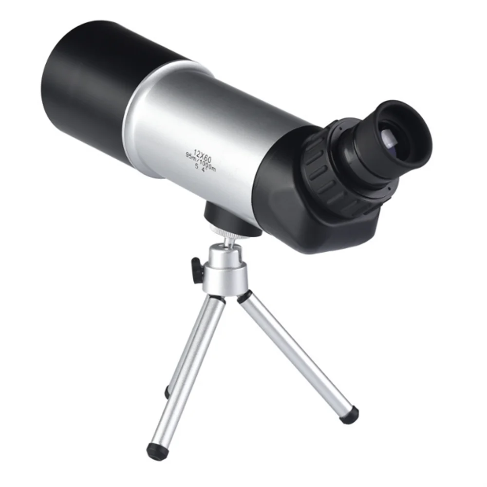 Agnicy 12x60mm مرآة الرؤية عالية التكبير عالية منخفضة الإضاءة للرؤية الليلية عرض المناظر الطبيعية تلسكوب الطيور