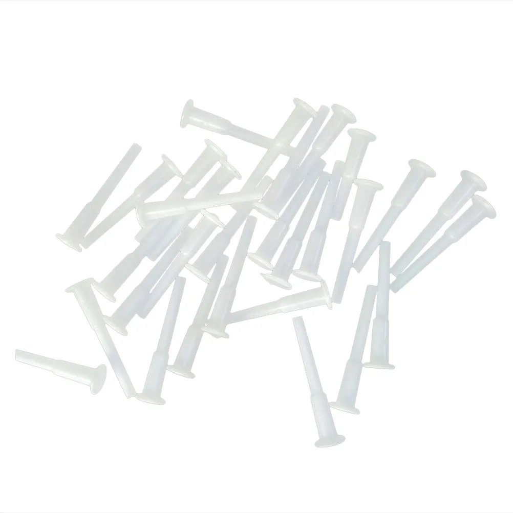 50 قطعة من سدادات سدادة الهواء لكرة اليوجا من البلاستيك الفاخر لممارسة البيلاتيس في صالة الألعاب الرياضية، قابس كروي أبيض سهل