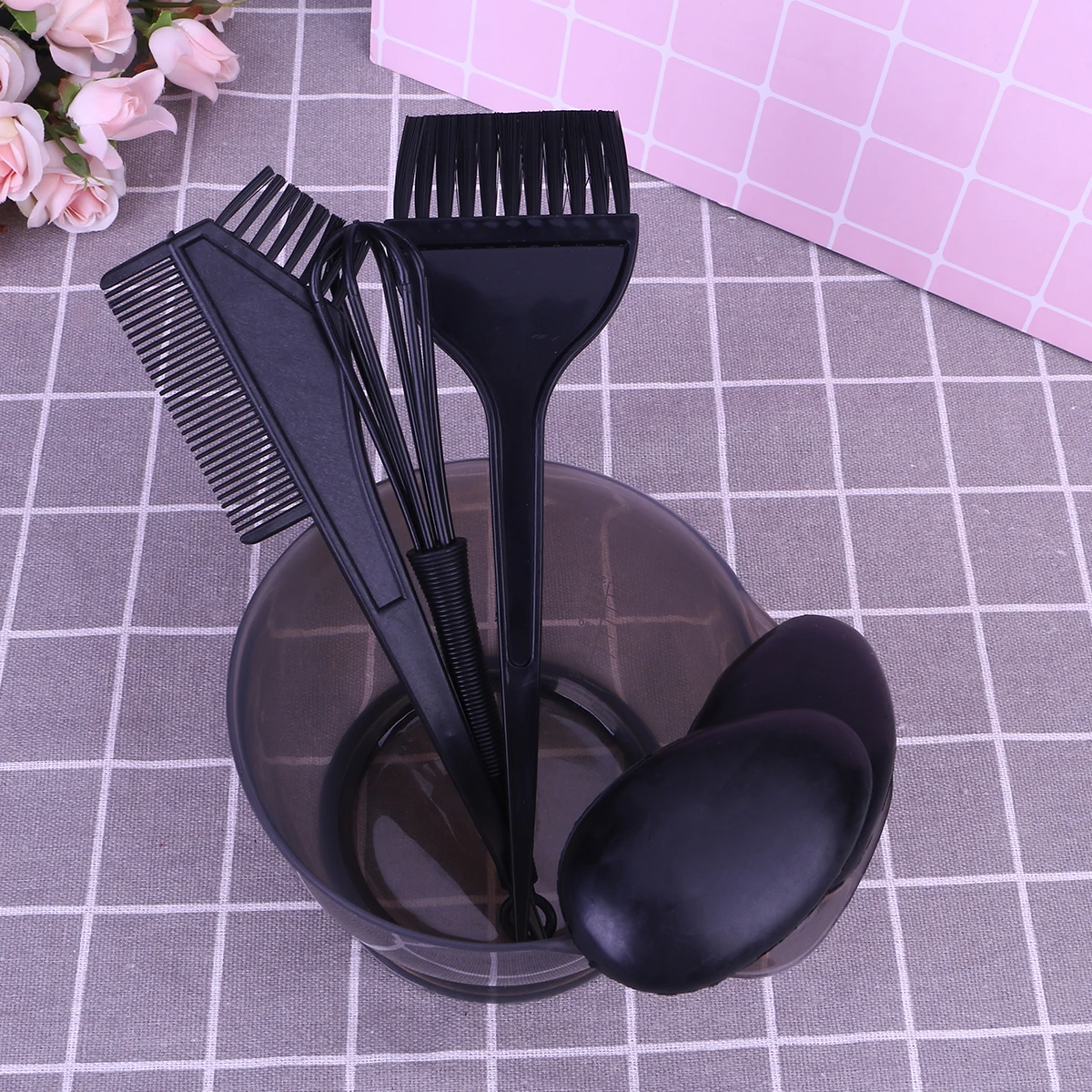 

1 set Hair Dye Kit Salon Coloring Tools Washable Reusable Dyeing Bowl Comb Brush DIY Set Hair Care Styling Accessories