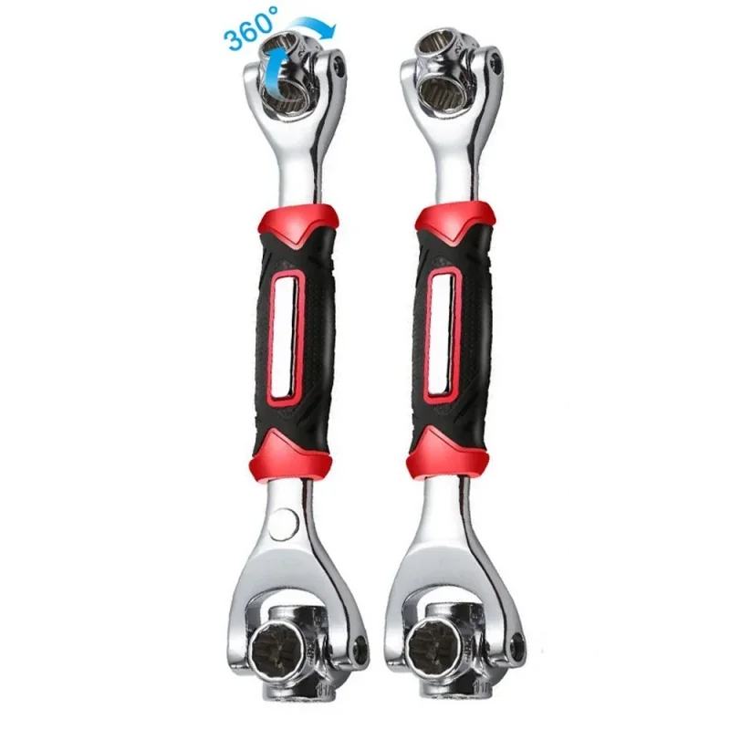 

Инструменты 52 в 1, головка работает, универсальные шлицевые болты с храповым механизмом, вращающиеся втулки, ручные инструменты, универсальный тигровый ключ на 360 градусов