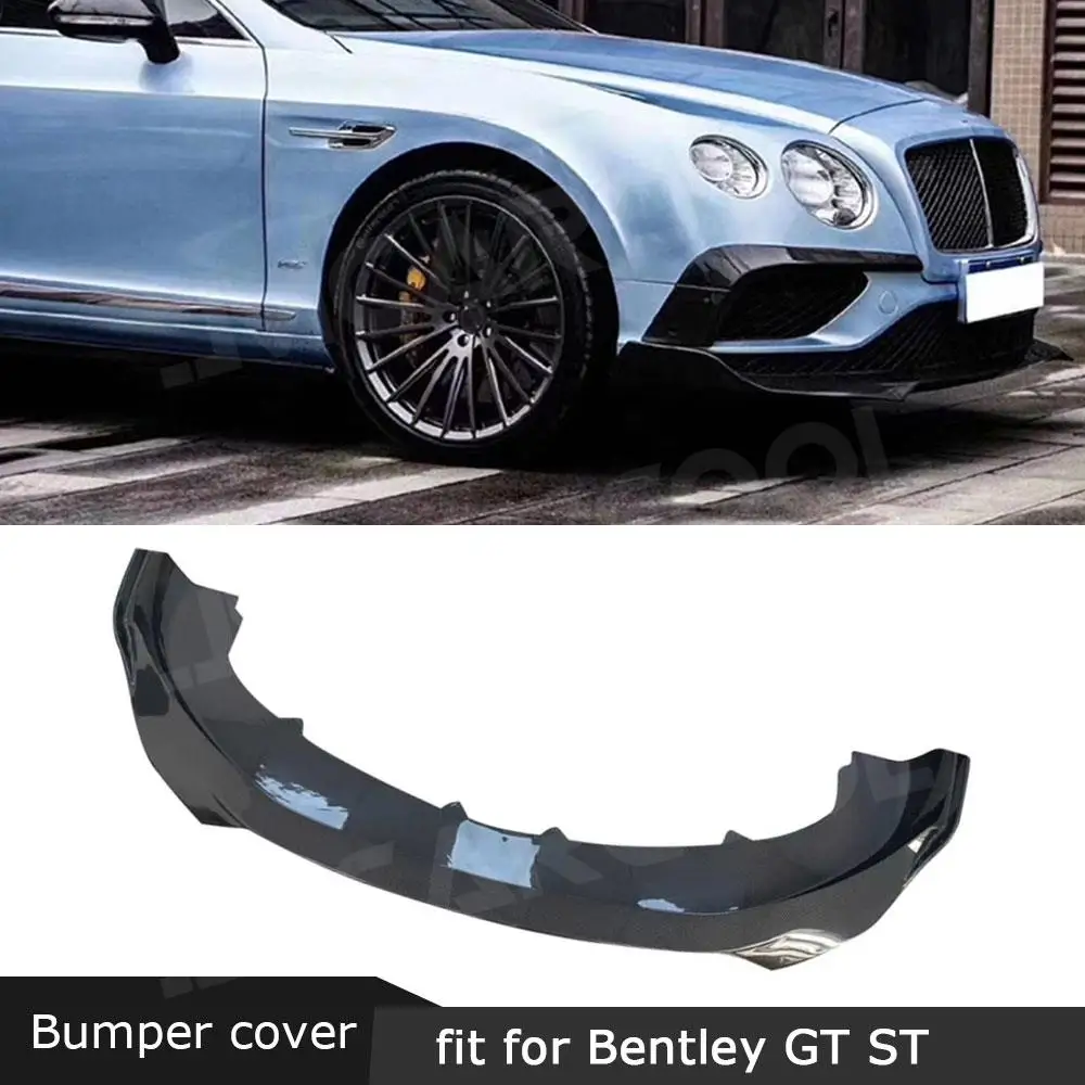 

Carbon Fiber Front Bumper Lip Diffuser For Bentley Continental 2015-2017 Front Bumper Chin Lip Spoiler BodyKit ST Style