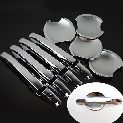 

FUNDUOO для Honda Civic 4-дверный седан 2006, 2007, 2008, 2009, 2010, 2011, новая хромированная дверная ручка + крышка чаши, бесплатная доставка