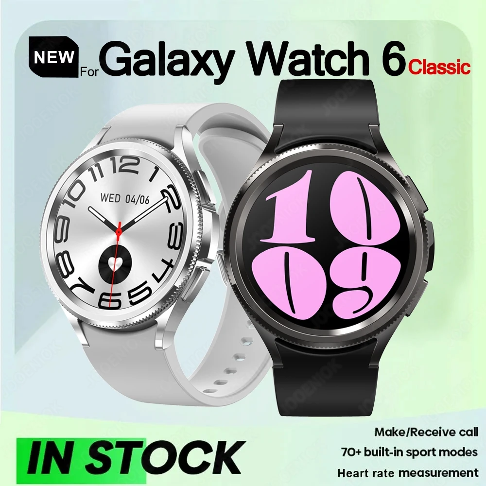 For Samsung Galaxy Watch 6 Smartwatch 1.46 inch Bluetooth Talk Sports Heart Rate Waterproof 2025 New Fashion Women Smart Watch