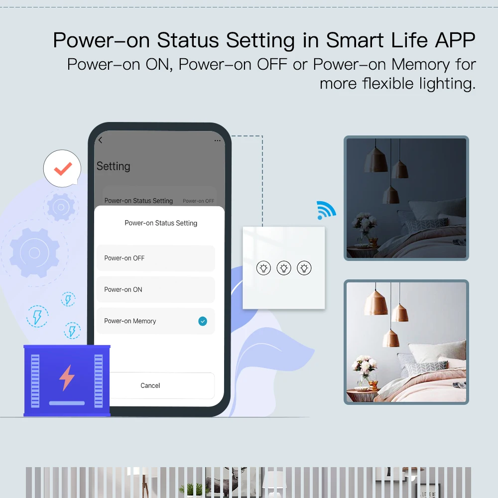 EU WiFi Smart Dimmers Switch 1/2/3 Gang Touch Switch LED Light Brightness Wireless Control Tuya APP Voice for Alexa Google