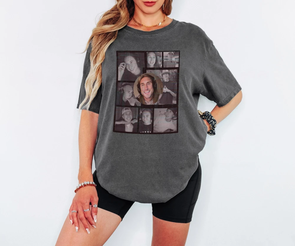 Streamer Katie B Grafik T-Shirt T-Shirt Geschenk Damen Herren T-Shirt Schwarz Lässiges Rundhals-Baumwoll-T-Shirt Lässiger Rundhalsausschnitt Unisex