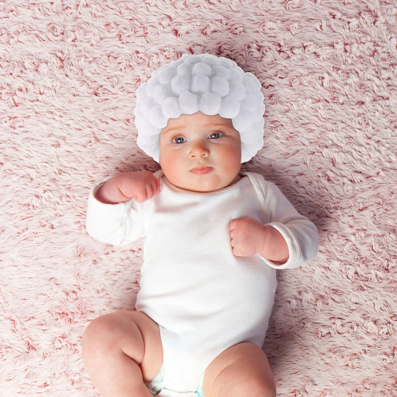 

1pc Baby Hat Unisex Newborn Photo Prop Soft Creative Infant Cap Cotton Wool Warm Beanie Sun Hat For Photography Shower Gift