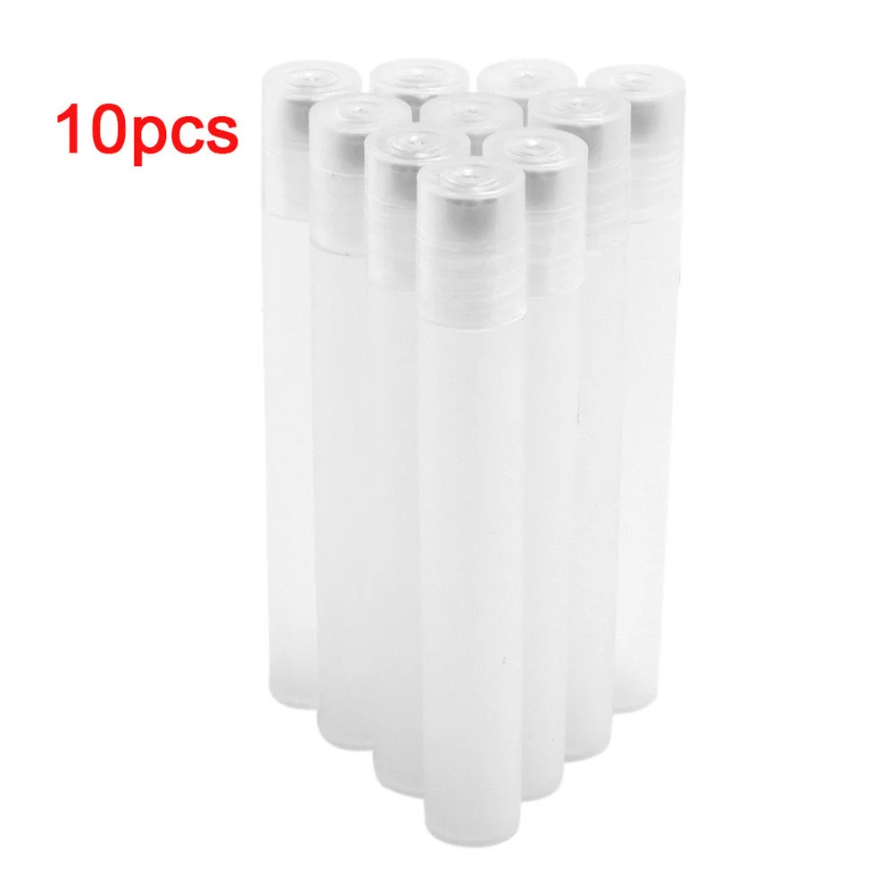 10 pz 10 Ml Bottiglie Roller Ball Contenitore di Metallo Riutilizzabile Per Olio Essenziale Profumo di Viaggio di Stoccaggio A Prova di Perdite Terapia di Aroma