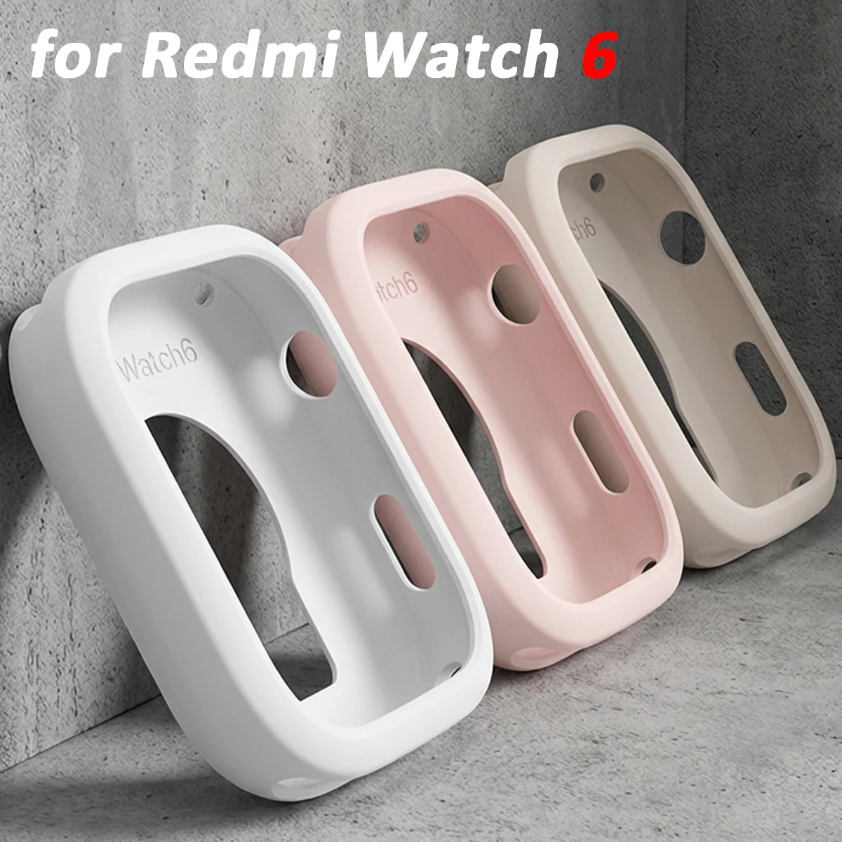 

Силиконовый чехол для Xiaomi Redmi Watch 6, защитный чехол, мягкий полый защитный бампер для REDMI WATCH 6, аксессуары
