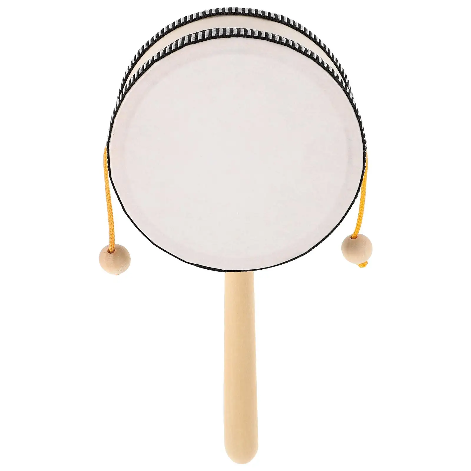 

Hand Wave Drum Shaker 4 Inch Traditional Musical Instrument Wood Rhythm Sticks Kids Toddler Drum Handheld Monkey