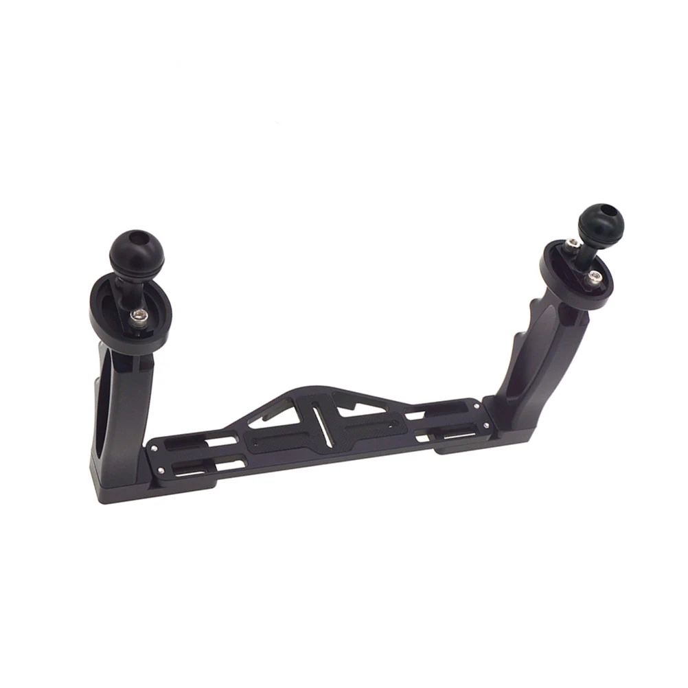 

Dual 1/4 Inch Aluminium Alloy Underwater Tray Mount For Camera Housing Sturdy Diving Platform With 1 Inch Ball Mounts Compatible