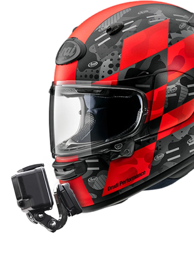 Uchwyt na kark do kasku motocyklowego Arai Astro Gx, kompatybilny z kamerami GoPro Hero12 11 10 9 Insta360 X4 X3 Ace Pro DJI Action 3/4 — zdjęcie produktu 7