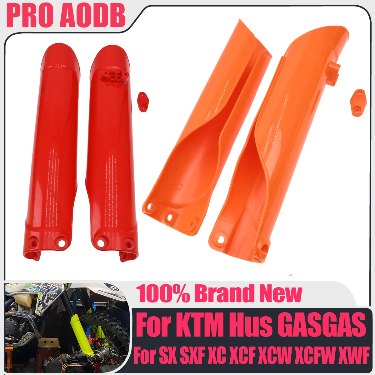 

For KTM Dirt Bike Enduro Fork Protection Cover Shock Absorber Guard EXC EXCF SX SXF XC XCF XCW XCFW TPI 125-450 500 2016-2023