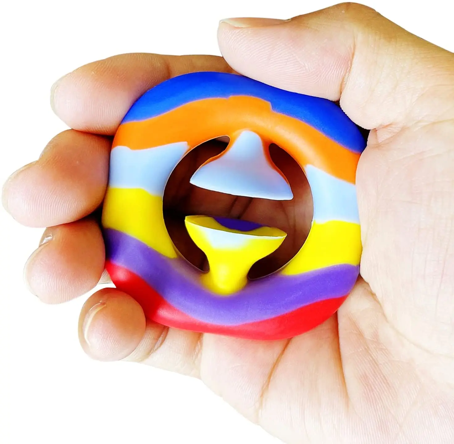 Finger Sensory Fidget Stress Pressure Relief Toy Pop Grip Grab Squeeze Toy for for Kids Adult ADHD