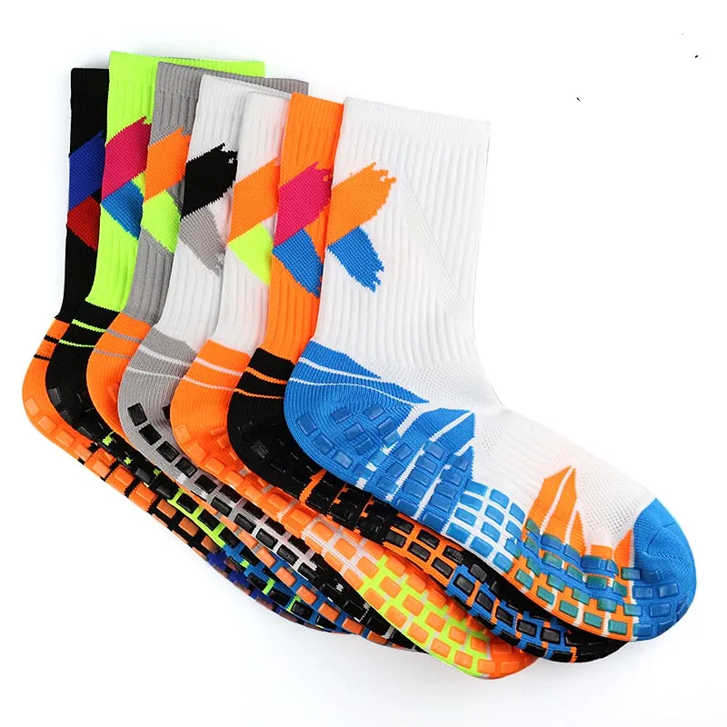 New Men Anti-Slip Football Socks High Quality Soft Breathable Thickened Sports Socks Running Cycling Hiking Women Soccer Socks