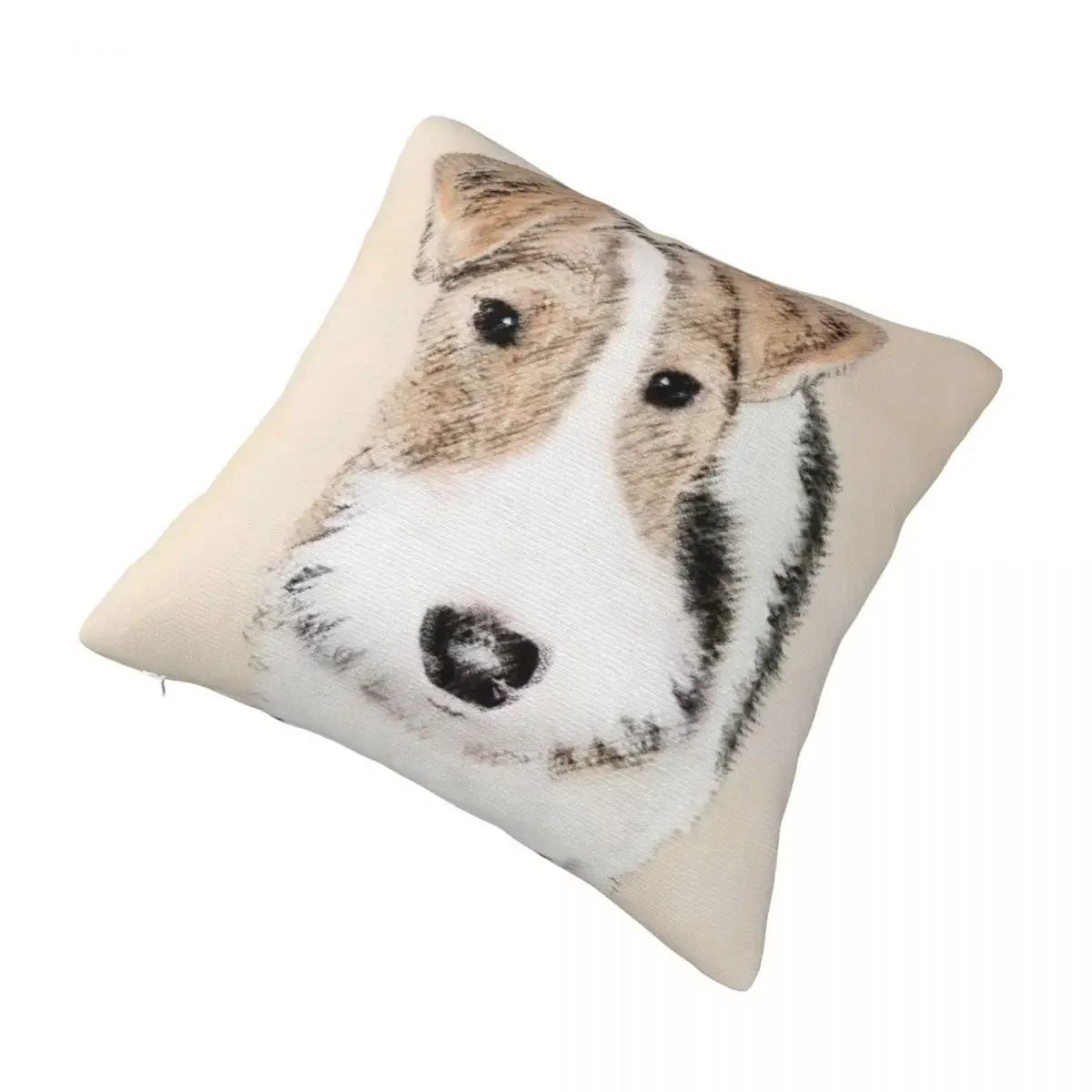 Wire Fox Terrier Pillow Case Wire Fox Terrier Summer Modern Pillowcase Polyester Cushion Zipper Cover