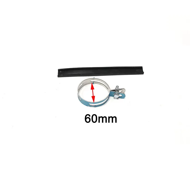 Motorcycle Exhaust Muffler Clamp Exhaust Pip Supporting Bracket Fixed Ring Hanger Band Fixture 60/88mm Support Bracket image 2