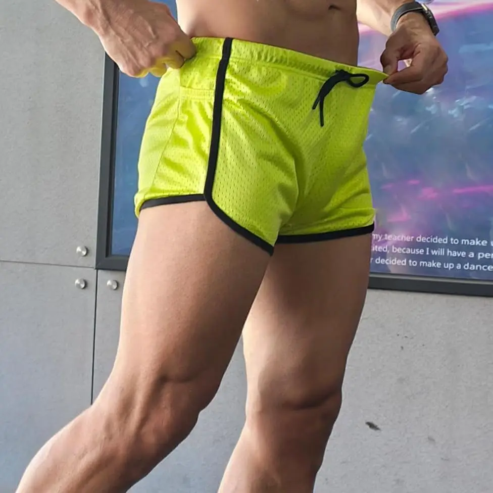 AIMPACT Mens Running Shorts Breathing Workout Gym Booty Short Shorts