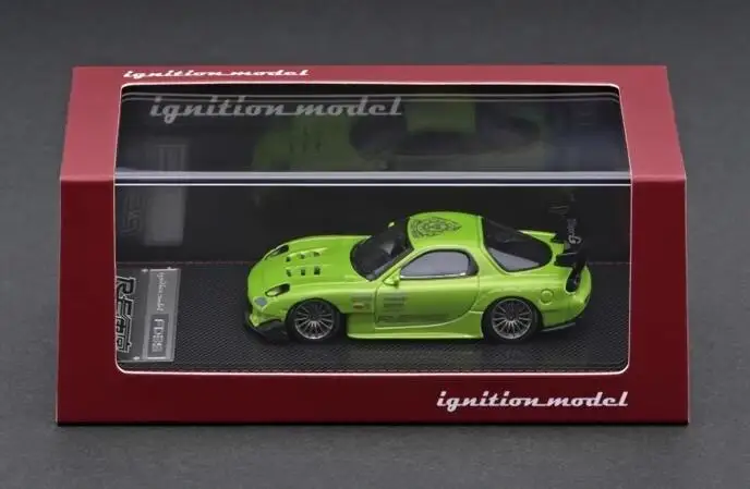 IG ignition model  1:64 Mazda RX-7 FC3S Amemiya Collection die cast alloy car model decoration gift