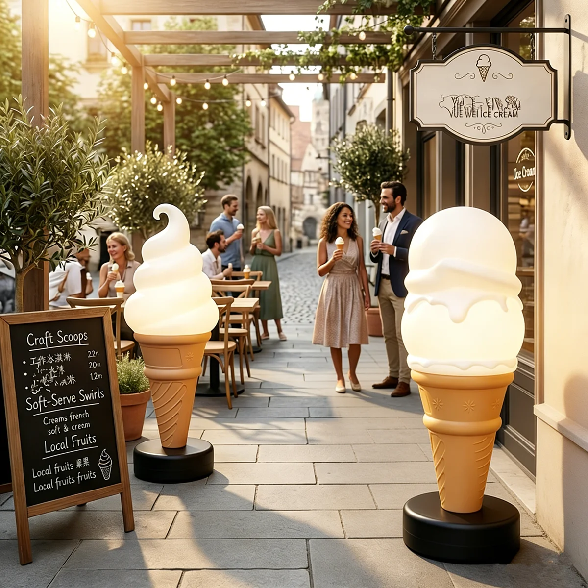 Lámpara LED de Cono de Helado  - Photography Website reseña y precio