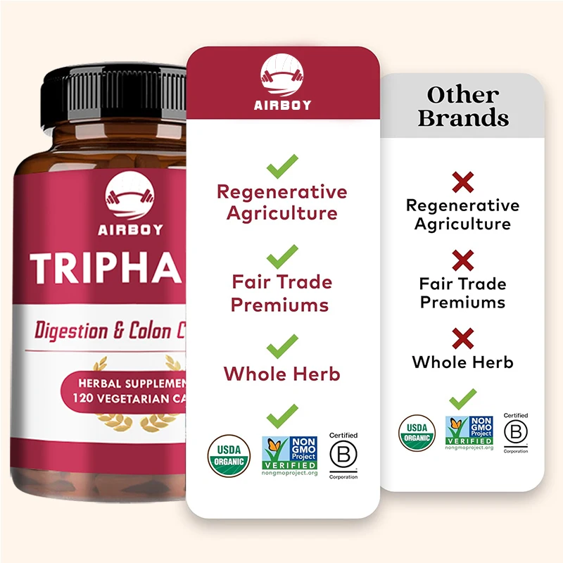 Triphala - Balances Intestinal Health, Promotes Digestive Comfort, Antioxidants