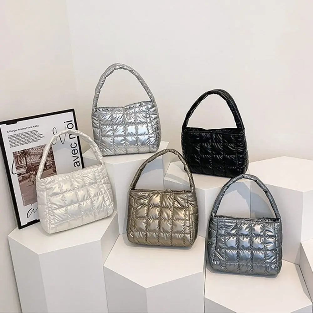 

Fashion Down Cotton Cotton Padded Shoulder Bag Hobo Bag Small Bag Handbags