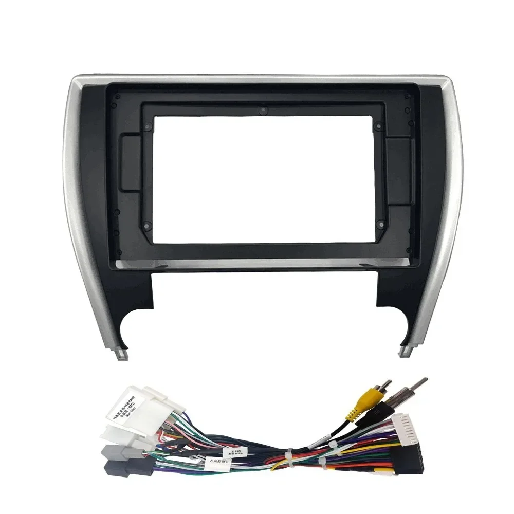 10 Inch Car Radio Stereo Fascia Frame For Toyota Camry 2015+ Head Unit Android Screen GPS MP5 Player Dash Cover Panel Trim Kit