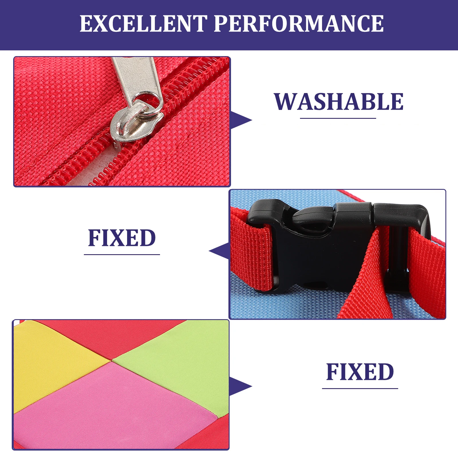 

Dinning Chair Booster Cushion Kids Baby Seat Highchair Mat 315x315x8mm R om Color Oxford PVC Waterproof Portable Adjustable