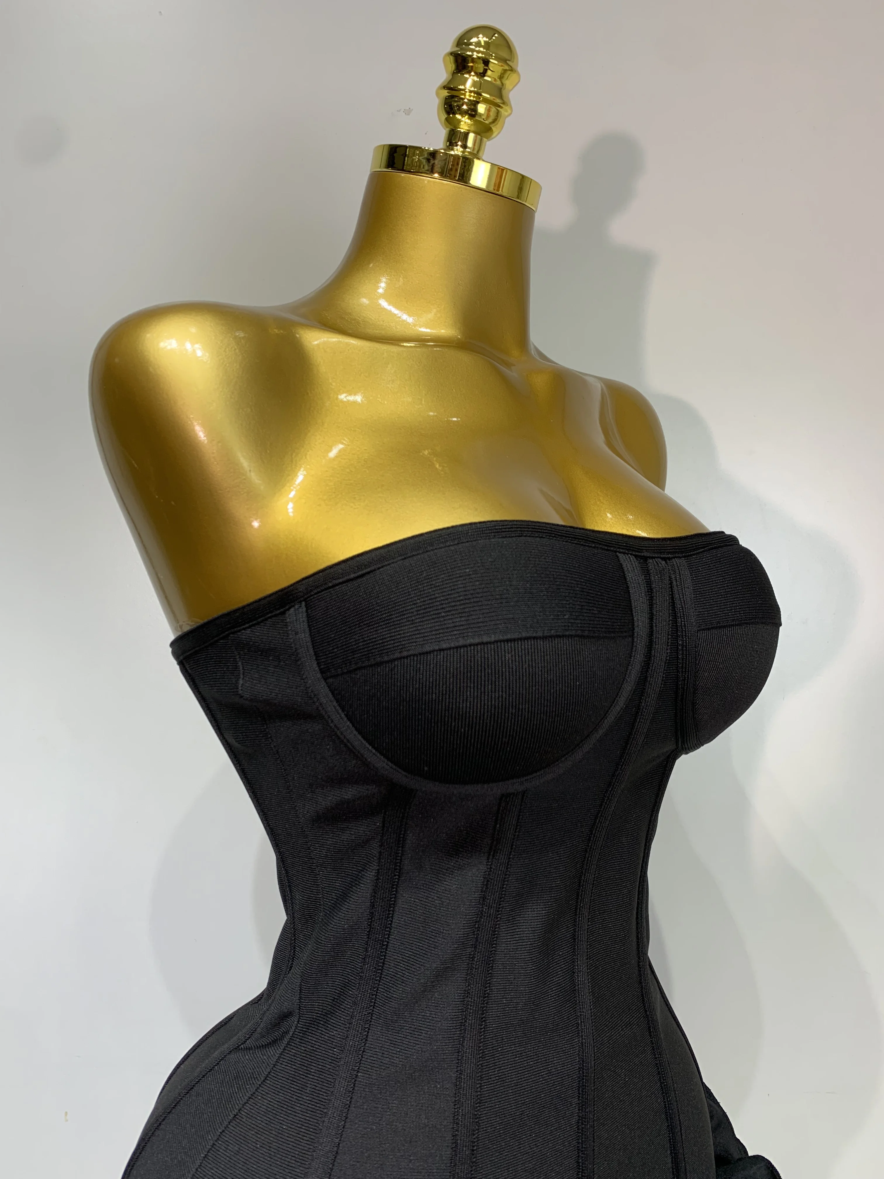 Women Sexy Strapless Backless Flower Embellished Mini Bandage Dress Bodycon Celebrity Party Cocktail Evening Party Club Dresses 199 Sd021fd81bf6a41f8bd0ded7c8eee0b52E