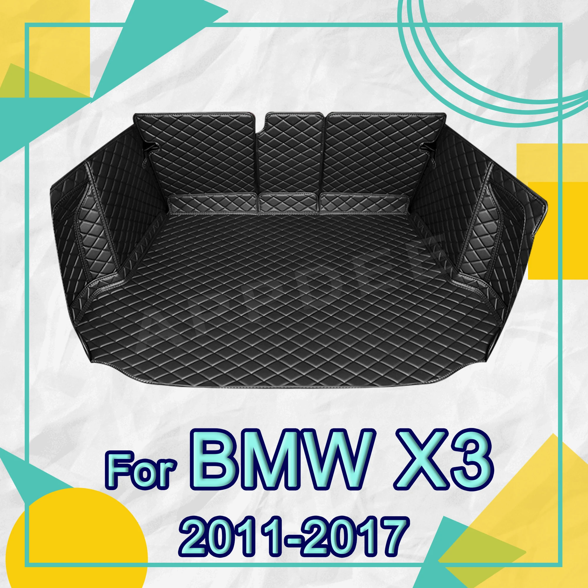 

Автомобильный коврик для багажника с полным покрытием для BMW X3 F25 2011-2017 16 15 14 13 12, автомобильный коврик для багажника, защитные аксессуары для салона автомобиля