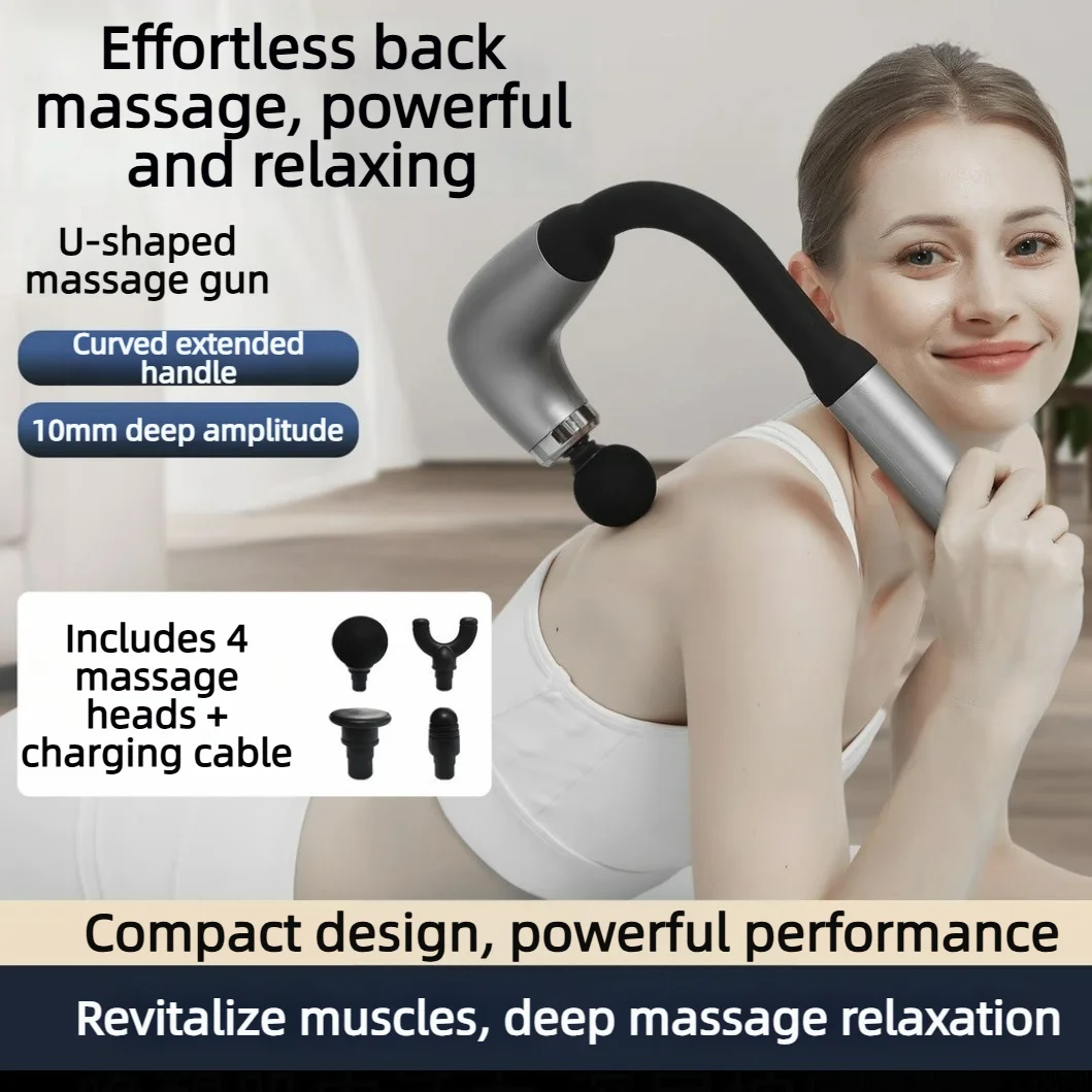 

2026 New Smart Fascia Gun Electric Massager Massage Hammer Electric Fascia Gun Home Handheld Hammer Back Artifact Christmas Gift