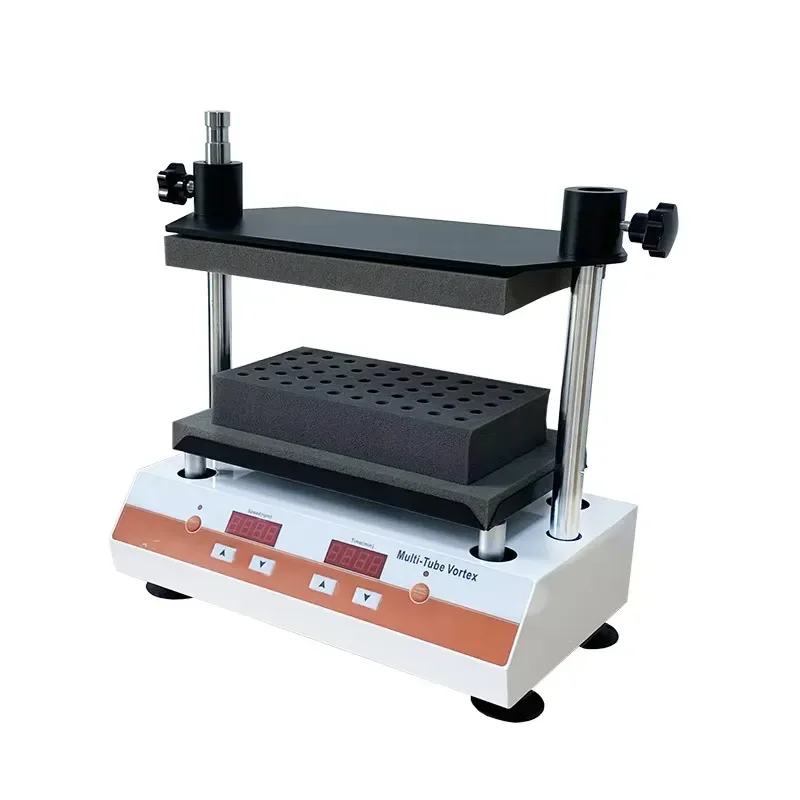 DXW-2500 Digital Display Multi-tube Vortex Mixer Laboratory Shaker Oscillator for Test Tube Sample Mixing Agitation Tool