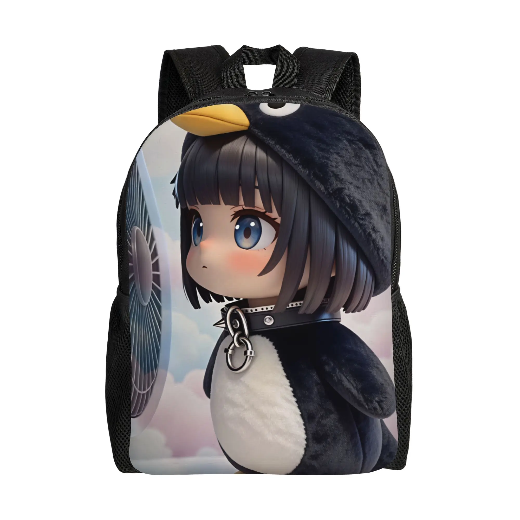 Gugu Gaga Penguin  Backpack  Outdoor Style Backpacks Girl Design Print High School Bags Fashion Rucksack