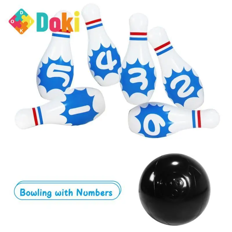 

DokiToy's New 6 Digital Suspended Ball Hits the Bowling Ball PVC Bowling Ball Parent-child Interactive Water Game Toy 2023