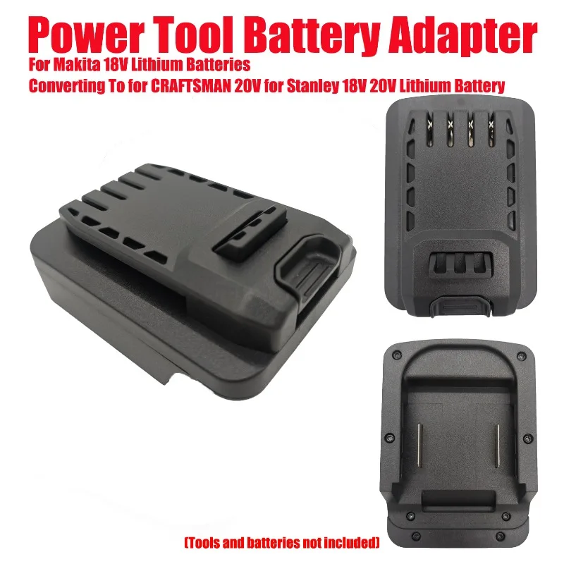 

HAKSINKY Battery Adapter for Makita 18V Lithium Batteries Converting To for CRAFTSMAN 20V for Stanley 18V 20V Lithium Battery