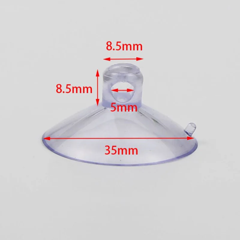 10Pcs Transparent Aquarium Suction Cup Air Tube Holder Sucker for Fish Tank Pump Oxygen Air Tube Fixing Clip Accessories