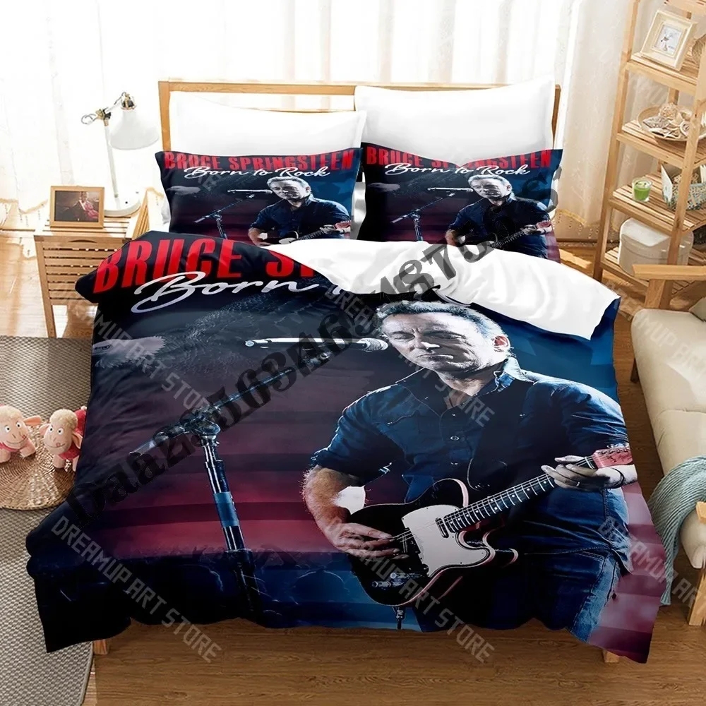 2026 3D Print Bruce Springsteen E Street Bedding Set Single Twin Full Queen King Size Bed Set Adult Kid Bedroom Duvetcover Sets