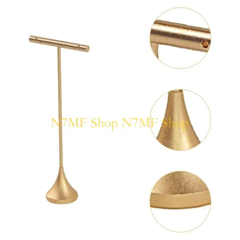 

N7MF Earring Bracelet Display Hanger Metal Jewelry Display Holder for Necklace
