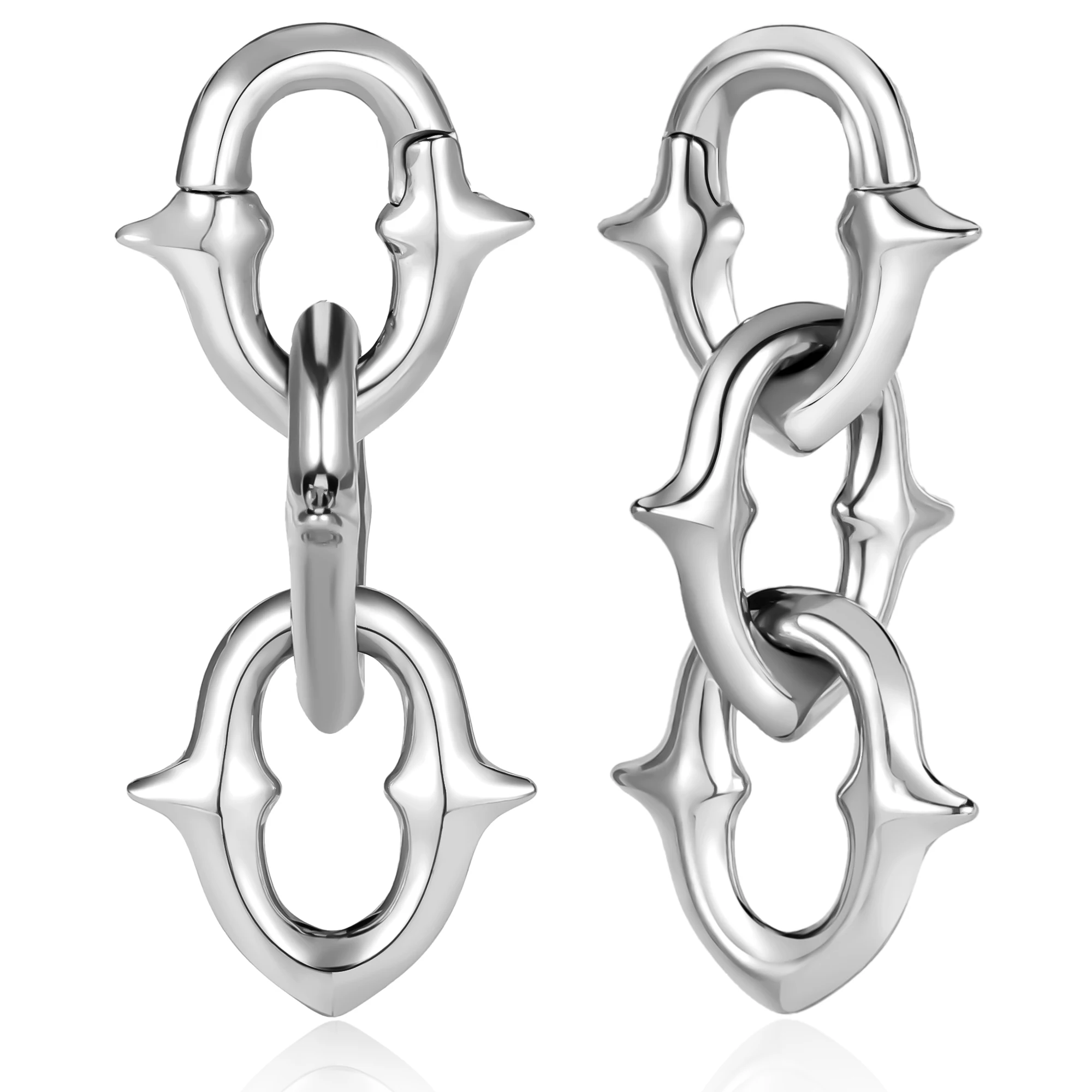 Chain Ear Weights Hangers, 2PCS Set