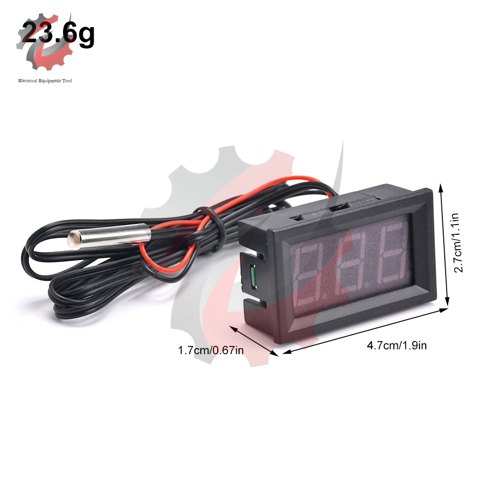 DC4-30V Digital Temperature Sensor Meter Thermometer Hygrometer Gauge Digital Temperature Control 24V With NTC 3950 10K1% Sensor