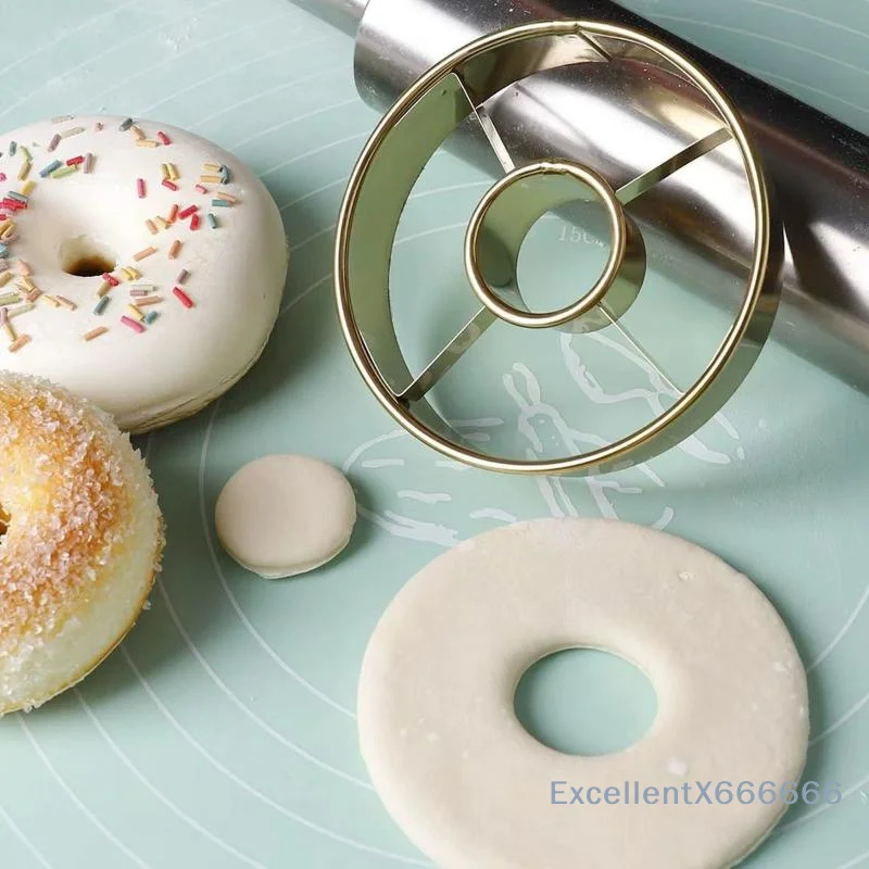 DIY Stainless Steel Donut Mold Cake Decorating Baking Tools Desserts Bread Cutter Maker Kitchen Home Baking Supplies