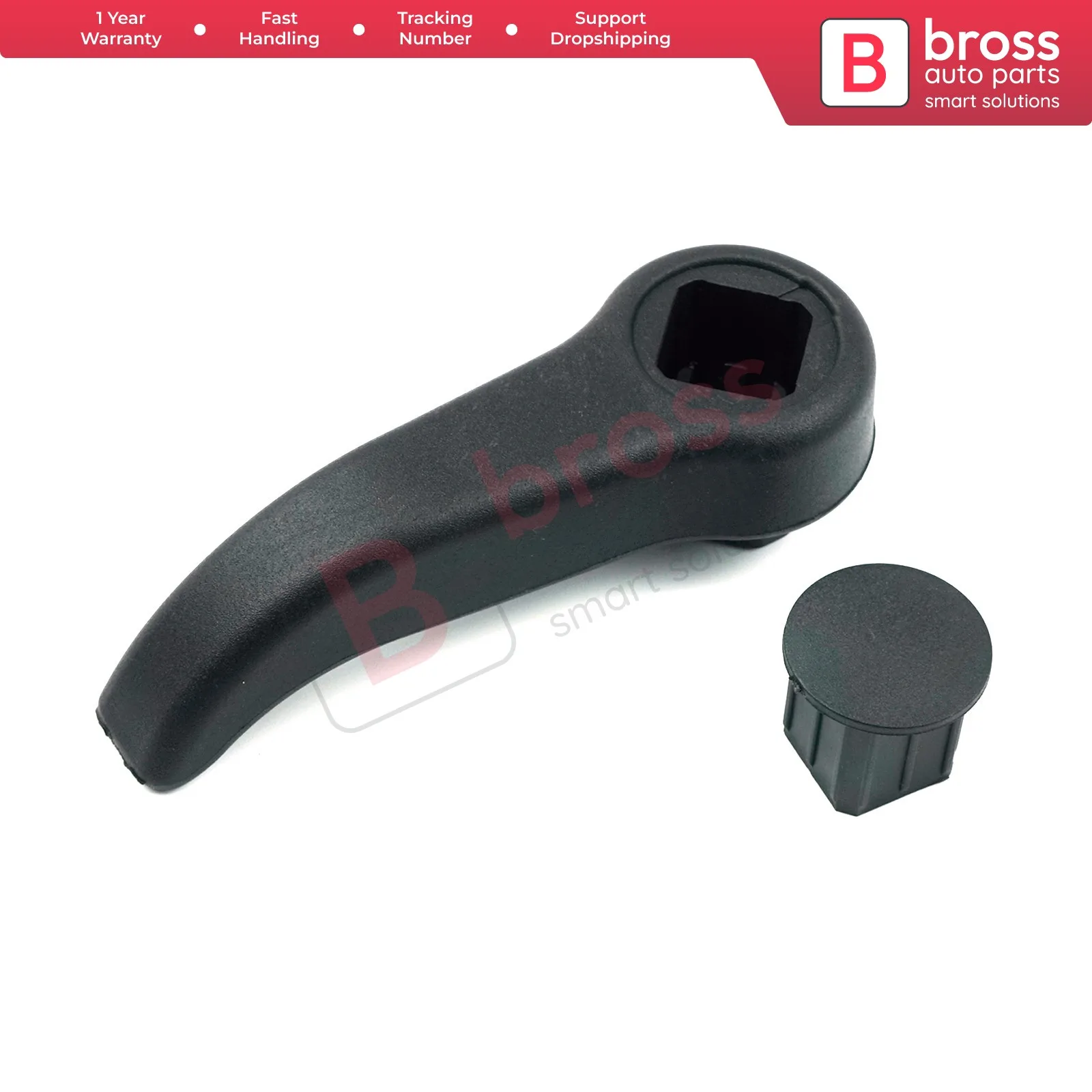 

Bross BDP904 Seat Handle Seat Adjustment Grip Lever BLACK COLOR Front Seat 7701209658-7701470827 for Renault Clio MK2 Twingo MK1