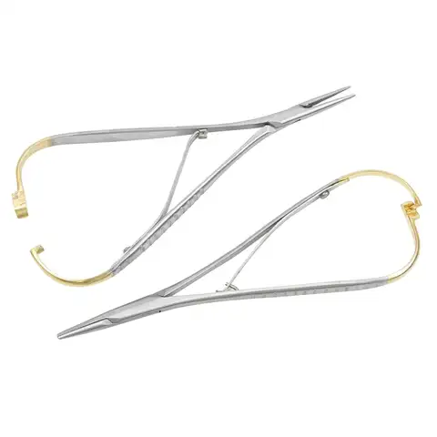 Dental Needle Holder Tweezers Orthodontic Instrument Dentistry Product Stainless Steel Mathieu Needle Holder