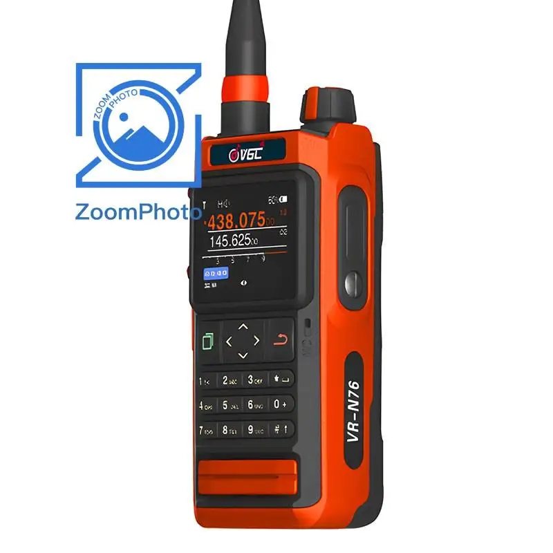 ¡Arriba! VR-N76 Walkie Talkie portátil UV de doble banda IP67 impermeable Radio al aire libre Bluetooth posicionamiento GPS