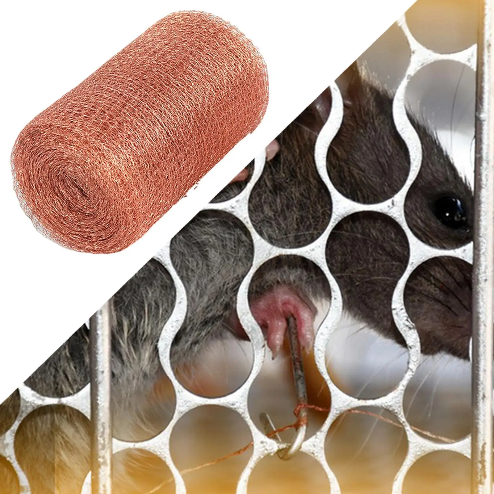 Copper Mesh Blocking for Hole 10M, Easy to Use Portable Rodent Control, Wire Screen Roll for Distillation Gardening