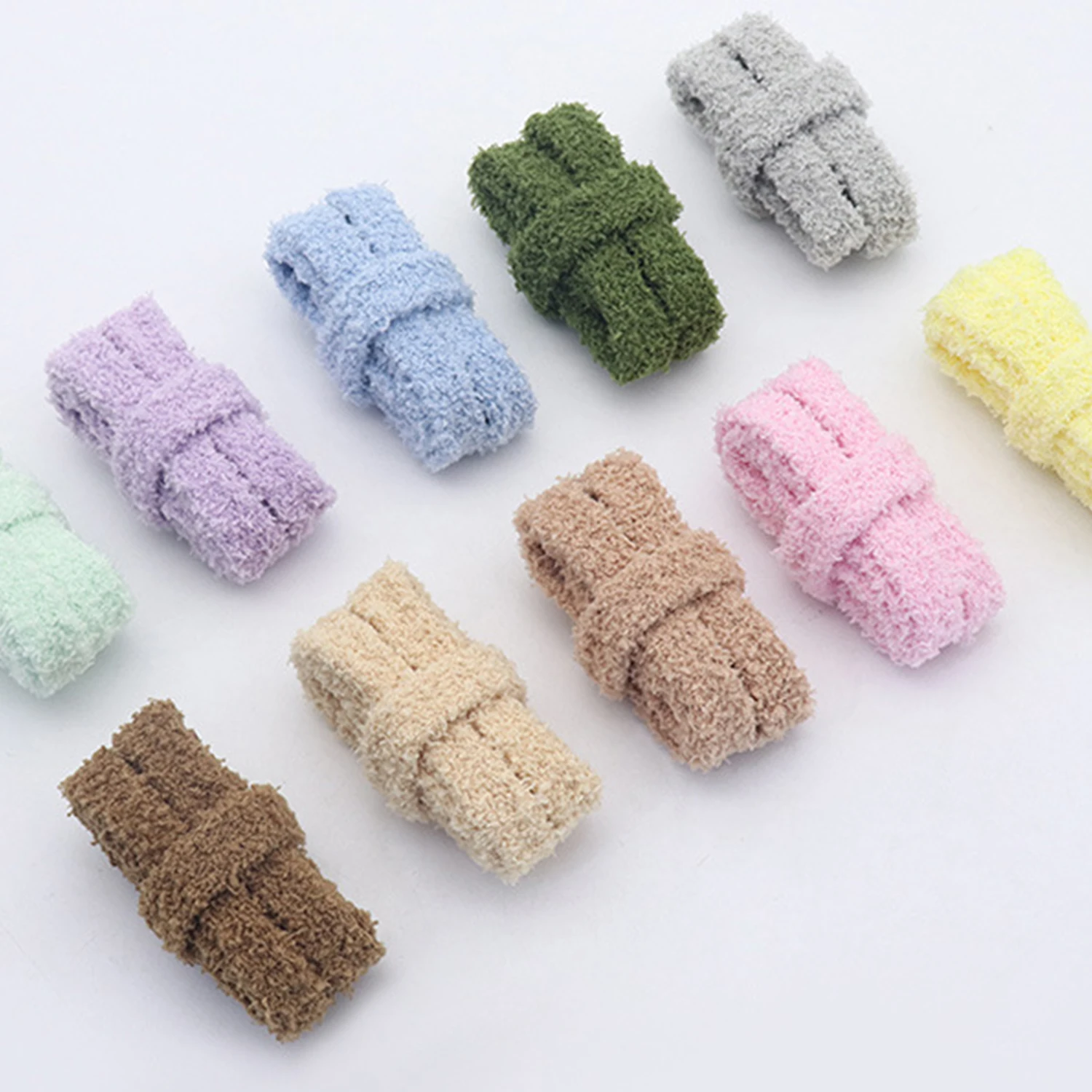 1 Pair Flat Shoelace Fluffy Shoelaces 1.5 CM Width Plush Rope Shoe Laces For Shoes Sneakers 120 CM Shoe Accessories New