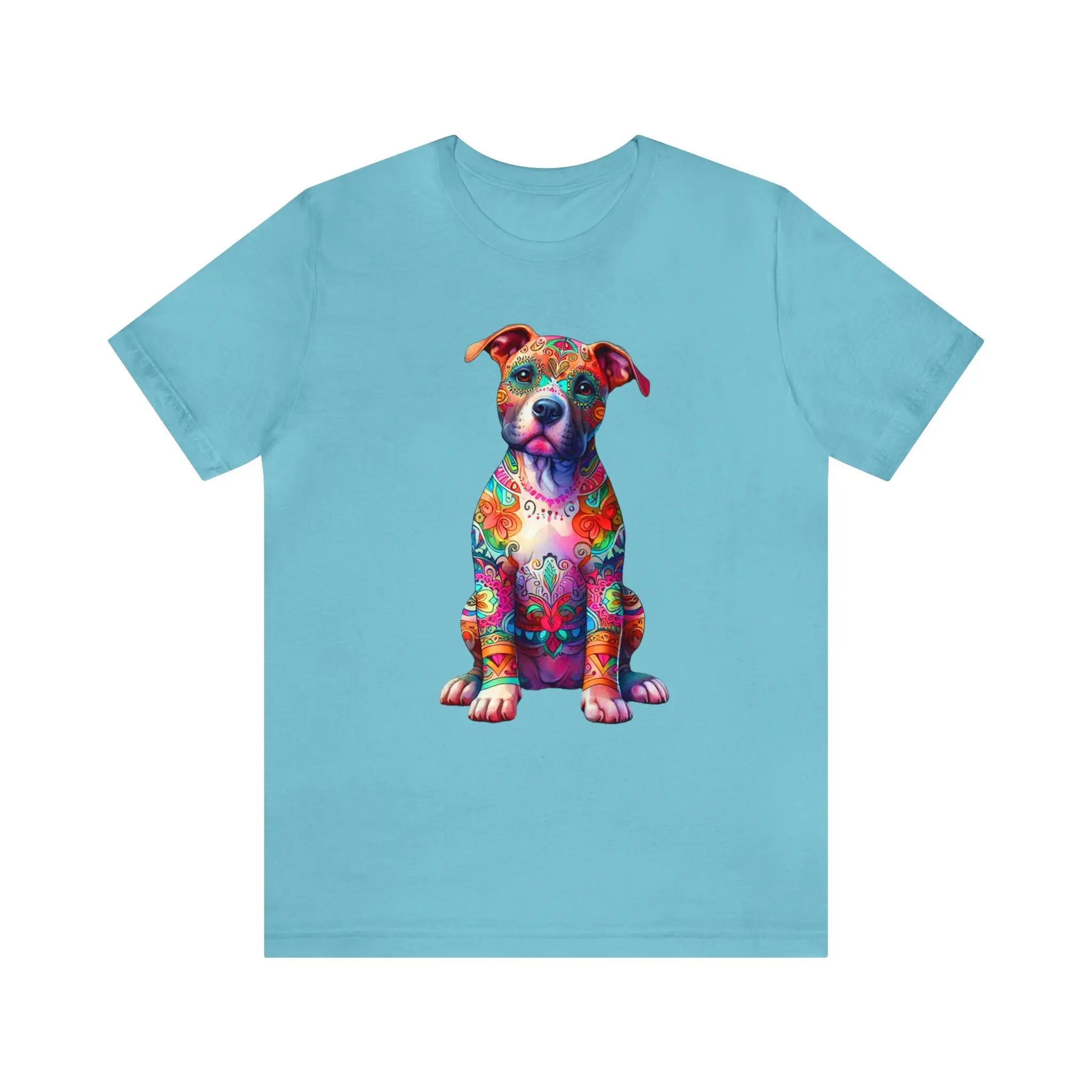 Vibrant Pitbull Lover T Shirt Stand out with this Neon Floral for Dog Moms and Pittie Lovers