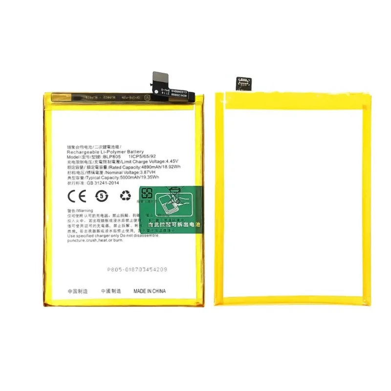 BLP805 Mobile Phone Battery for OPPO A53 2020/A32 2021/A54 5G/A54 4G/A74 5G/A53S/A16/A16S/A54S Compatible Bateria with Tools