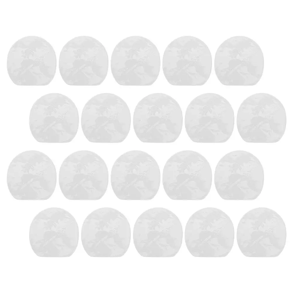 

20Pcs Table Tennis Racket Protective Film Transparent Paddle Cover Non Adhesive Anti Wear Sheet Training Replacement